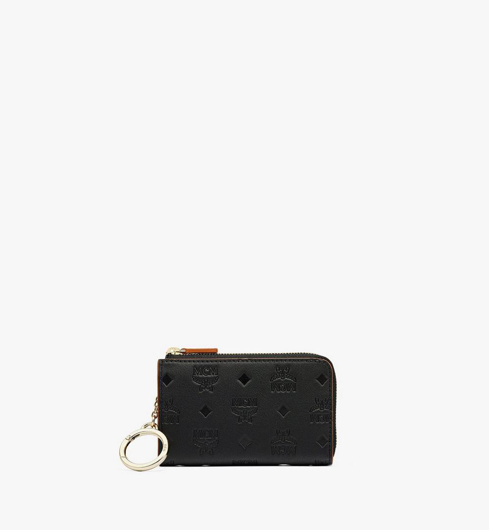Aren Zip Card Wallet in Monogram Leather 1